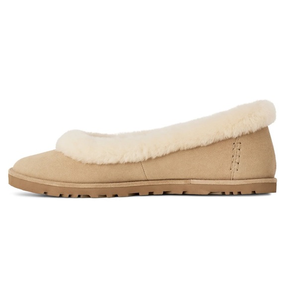 🏝️ UGG ZORA BALLET FLAT SLIPPER SAND 🏝️ - Picture 3 of 5